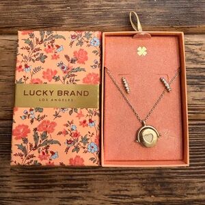 Lucky Brand Gold Heart Set